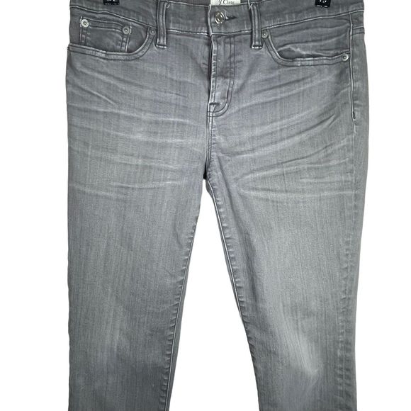 J Crew womens toothpick jeans gray size 29 stretch Mid rise‎ Skinny - Picture 4 of 14